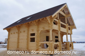 строительство деревянных домов из оцилиндрованного бревна