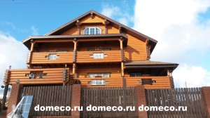 деревянный дом из оцилиндрованного бревна Первомайский 740